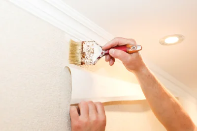 Pose de papier peint à Mouxy — revêtements muraux et toiles de verre